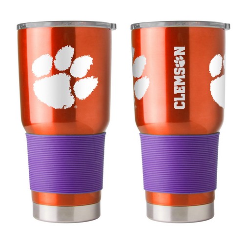 BOELTER Clemson Tigers Travel Tumbler 30oz Ultra Orange