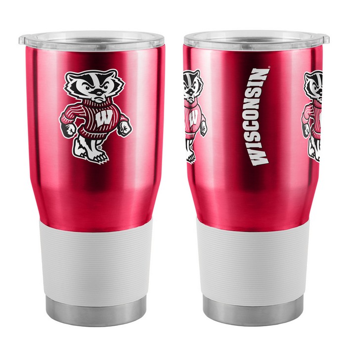 Wisconsin Badgers Travel Tumbler 30oz Ultra Red