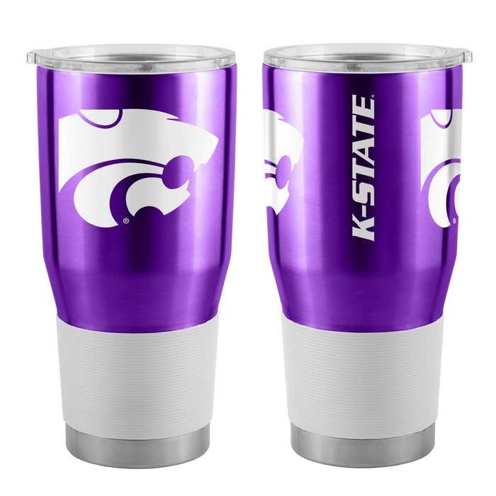 BOELTER Kansas State Wildcats Travel Tumbler 30oz Ultra Purple -