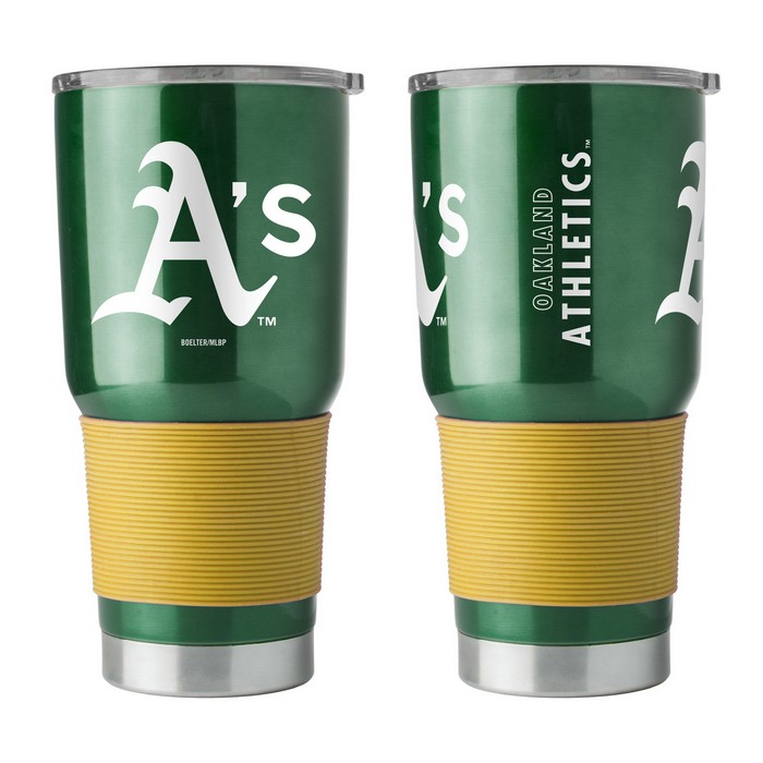 Oakland Athletics Travel Tumbler 30oz Ultra Green