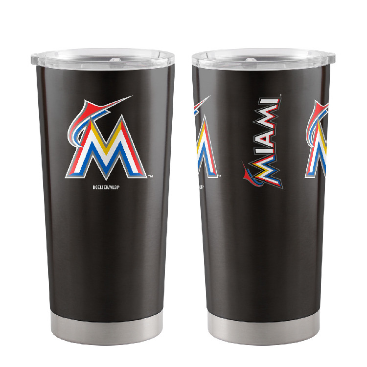 Miami Marlins Travel Tumbler 20oz Ultra Orange