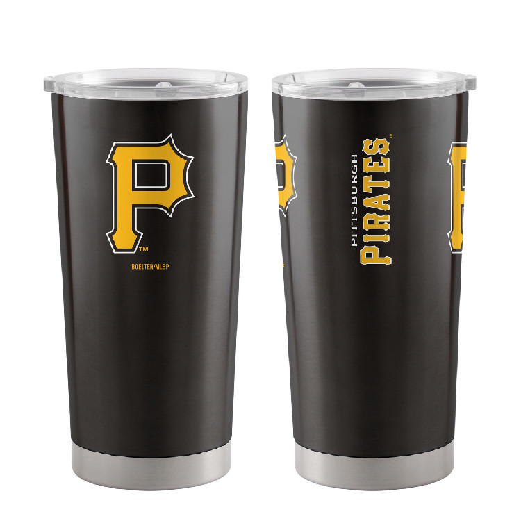 Pittsburgh Pirates Travel Tumbler 20oz Ultra Black