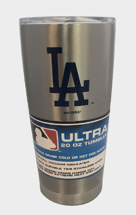 Los Angeles Dodgers Travel Tumbler 20oz Ultra Silver CO