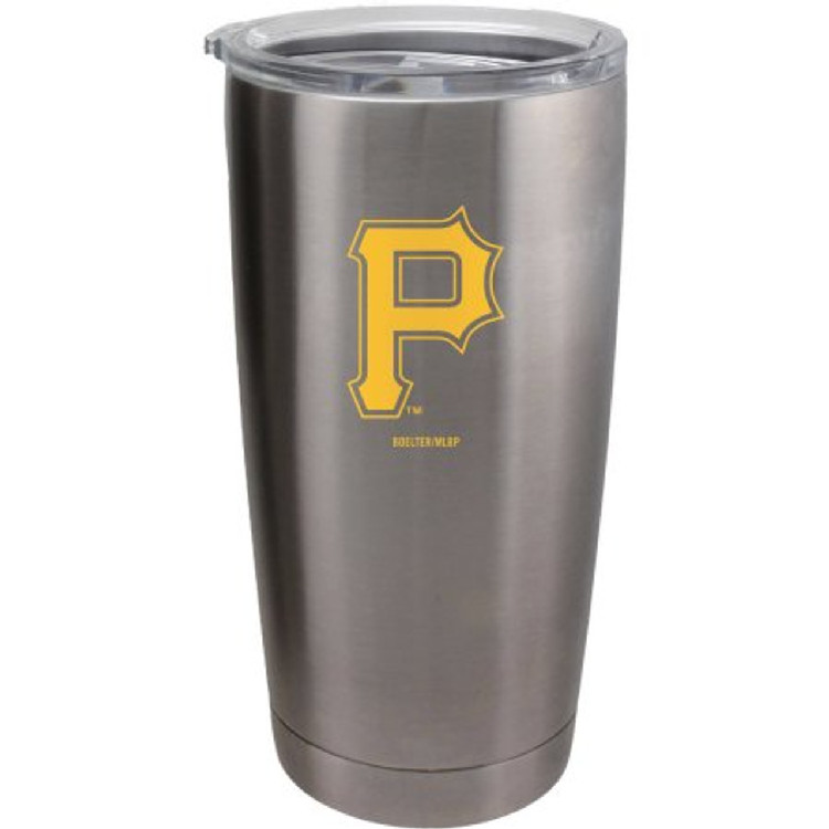 Pittsburgh Pirates Travel Tumbler 20oz Ultra Silver