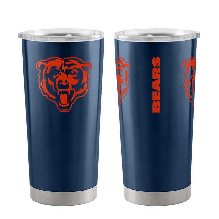 BOELTER Chicago Bears Travel Tumbler 20oz Ultra Blue