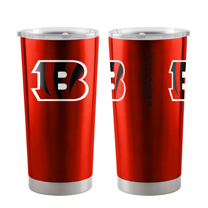 BOELTER Cincinnati Bengals Travel Tumbler 20oz Ultra Orange