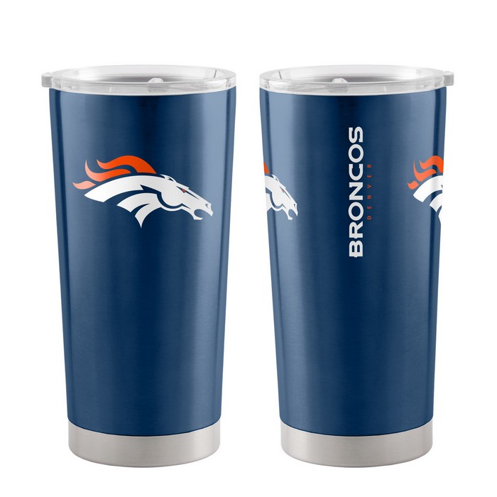 BOELTER Denver Broncos Travel Tumbler 20oz Ultra Navy