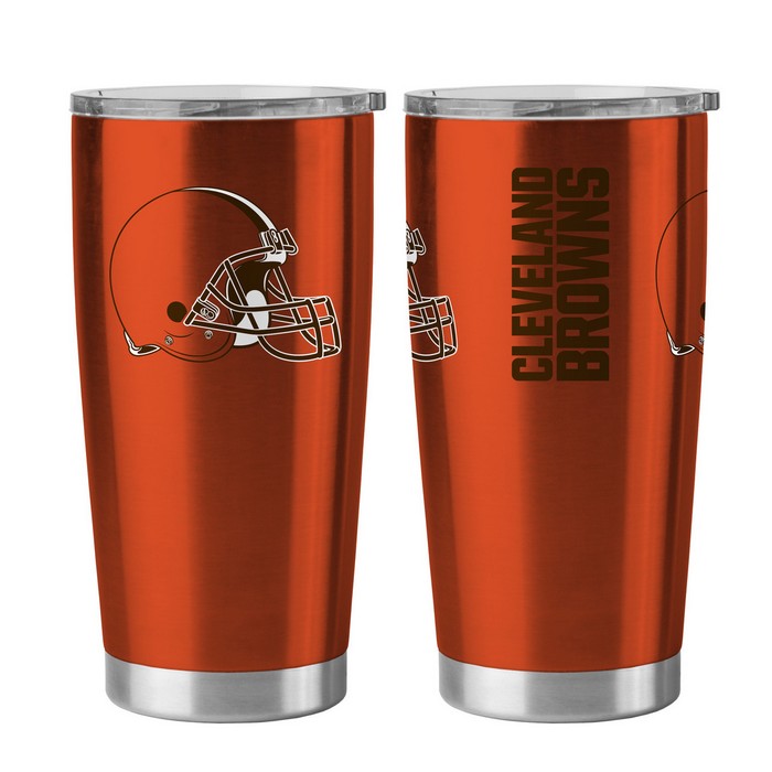 BOELTER Cleveland Browns Travel Tumbler 20oz Ultra Orange