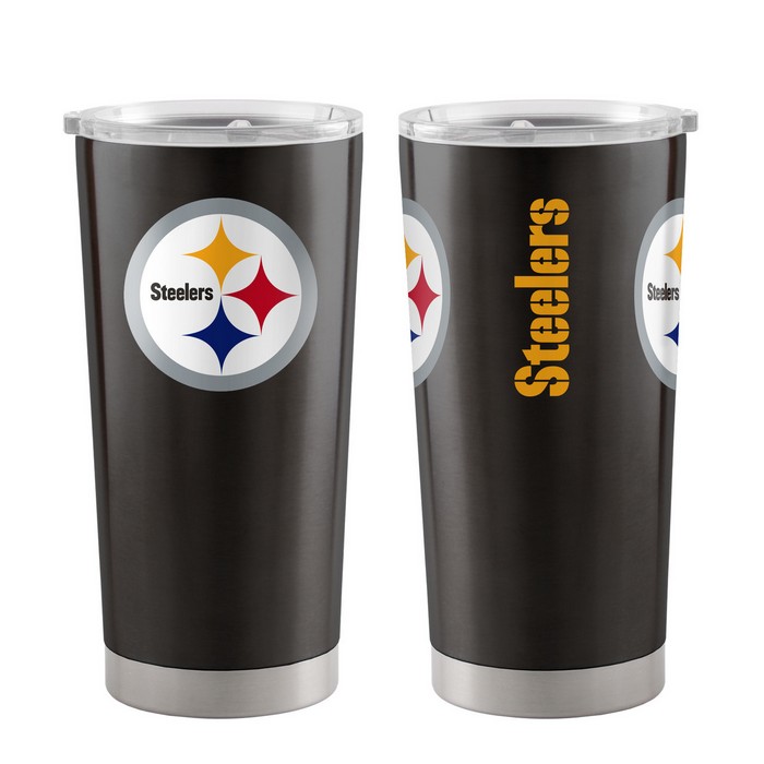 BOELTER Pittsburgh Steelers Travel Tumbler 20oz Ultra Black