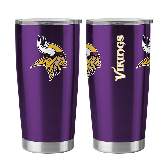 BOELTER Minnesota Vikings Travel Tumbler 20oz Ultra Purple