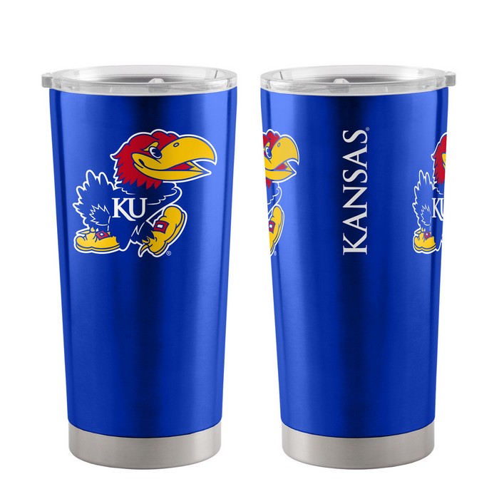 BOELTER Kansas Jayhawks Travel Tumbler 20oz Ultra Blue