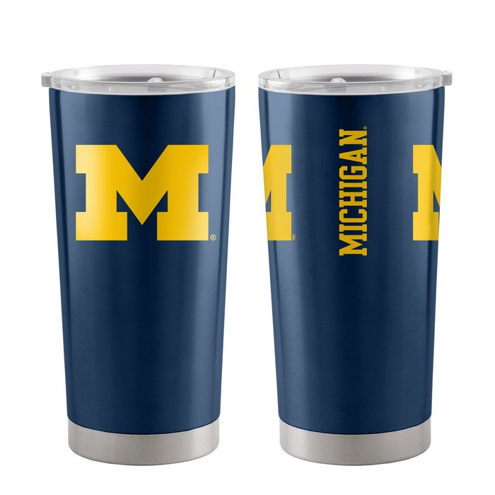 BOELTER Michigan Wolverines Travel Tumbler 20oz Ultra Navy