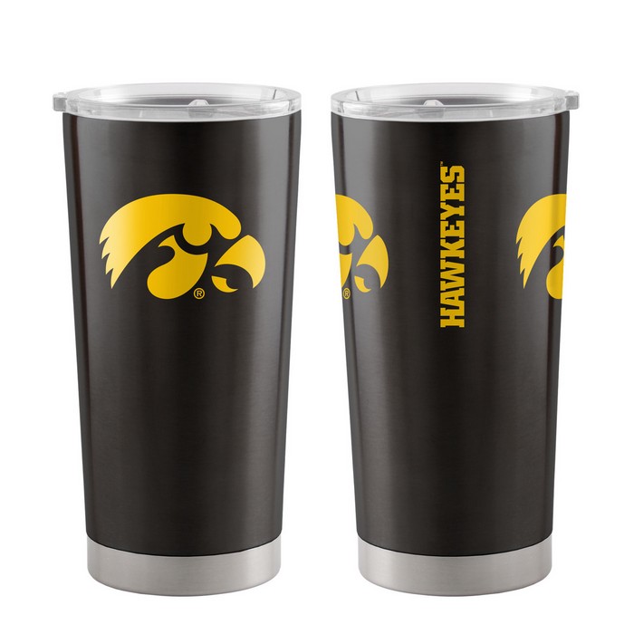 BOELTER Iowa Hawkeyes Travel Tumbler 20oz Ultra Black