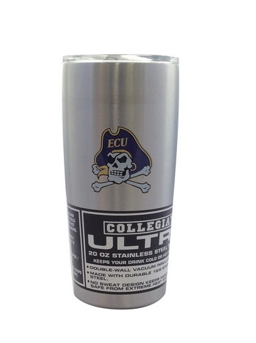 BOELTER East Carolina Pirates Travel Tumbler 20oz Ultra Purple -