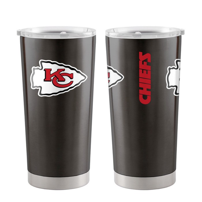 BOELTER Kansas City Chiefs Travel Tumbler 20oz Ultra Black -