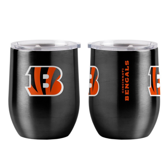 BOELTER Cincinnati Bengals Travel Tumbler 16oz Ultra Curved Beverage