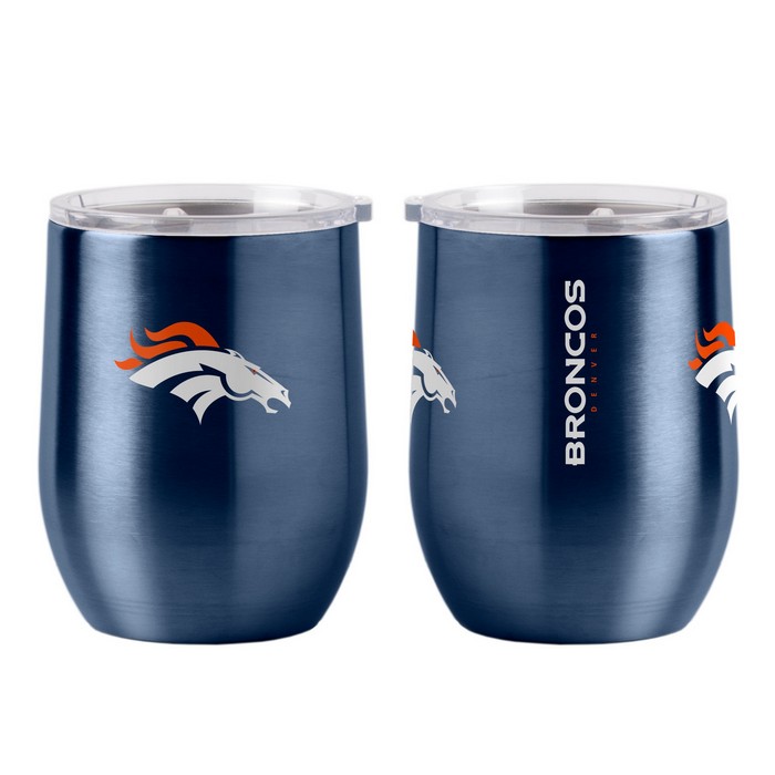 BOELTER Denver Broncos Travel Tumbler 16oz Ultra Curved Beverage