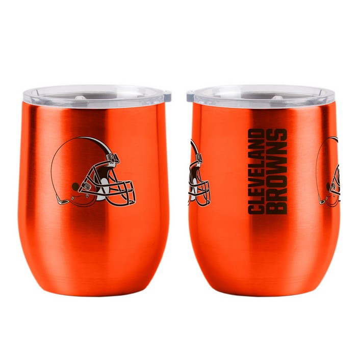 BOELTER Cleveland Browns Travel Tumbler 16oz Ultra Curved Beverage