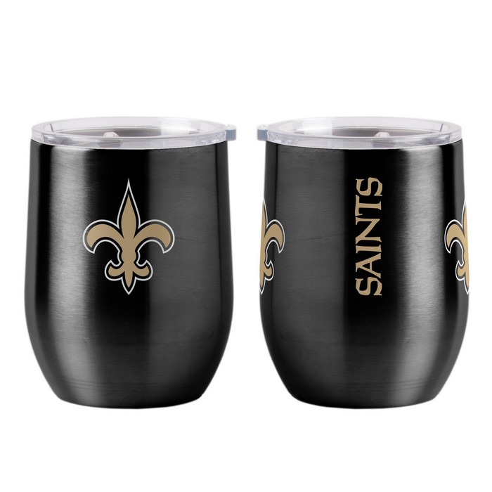 New Orleans Saints Travel Tumbler 16oz Ultra Curved Beverage