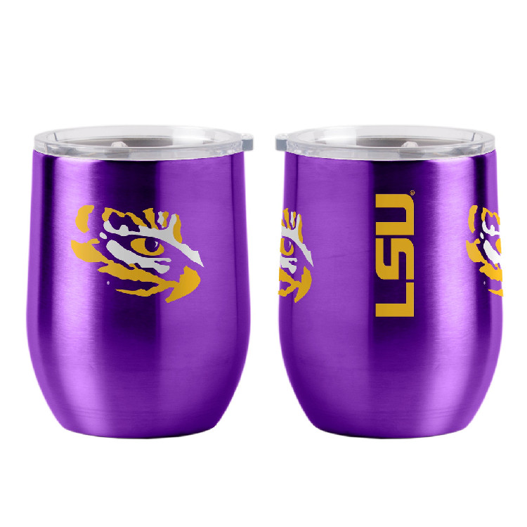 LSU Tigers Travel Tumbler 16oz Ultra Curved Beverage