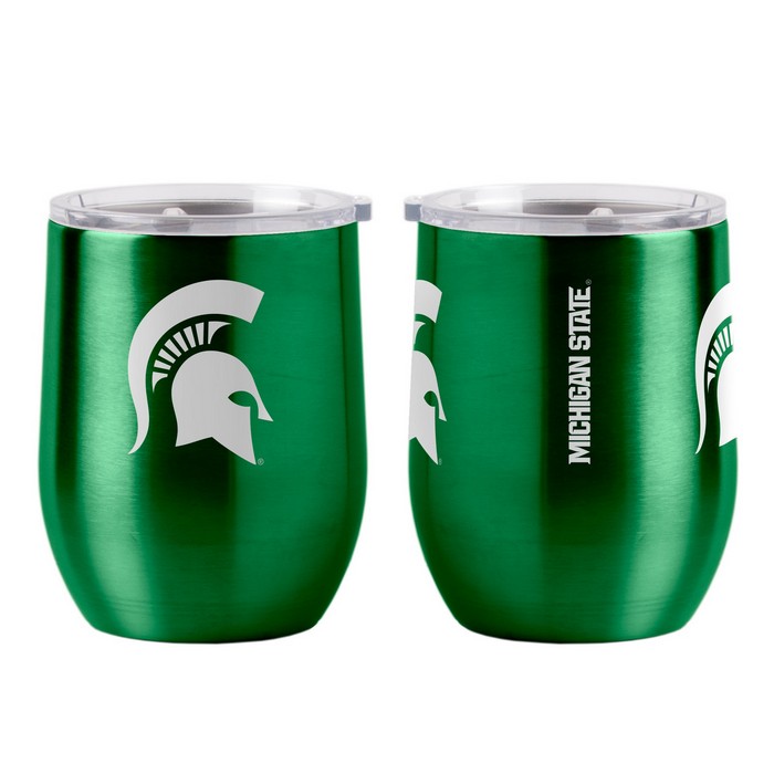 BOELTER Michigan State Spartans Travel Tumbler 16oz Ultra Curved Beverage