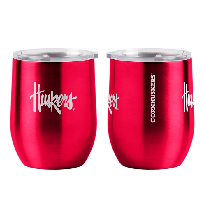 BOELTER Nebraska Cornhuskers Travel Tumbler 16oz Ultra Curved Beverage