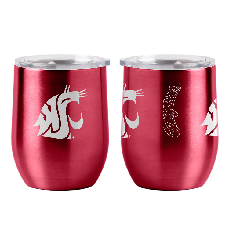 Washington State Cougars Travel Tumbler 16oz Ultra Curved Beverage