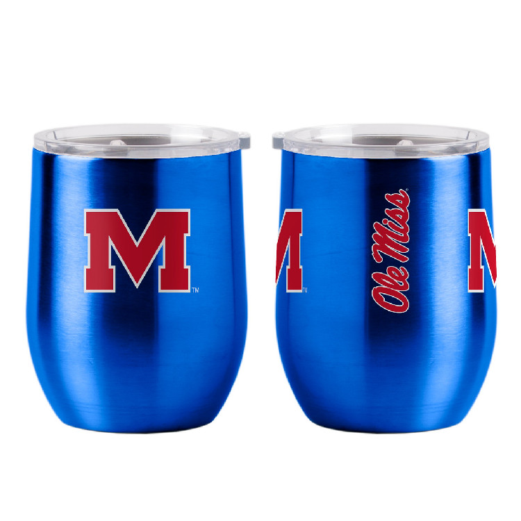 Mississippi Rebels Travel Tumbler 16oz Ultra Curved Beverage