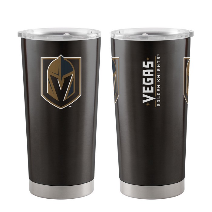 BOELTER Vegas Golden Knights Travel Tumbler 20oz Ultra Black