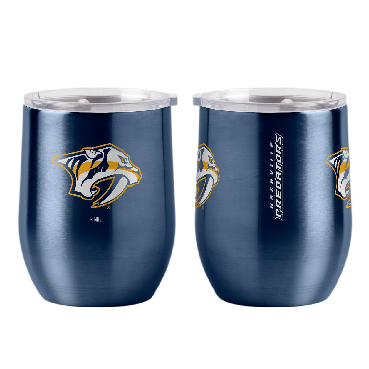 Nashville Predators Travel Tumbler 16oz Stainless Steel Curved