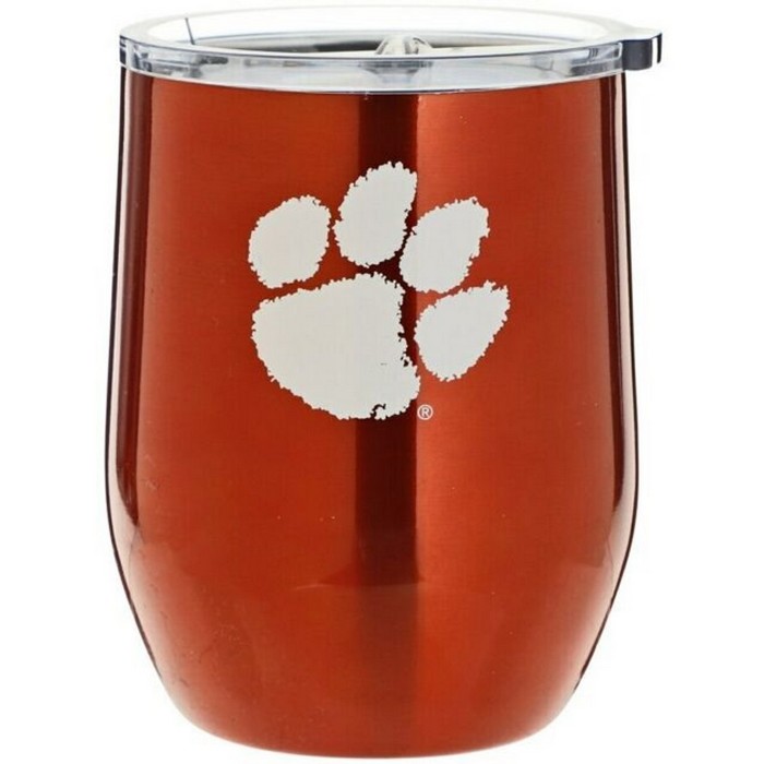 BOELTER Clemson Tigers Travel Tumbler 16oz Ultra Curved Beverage