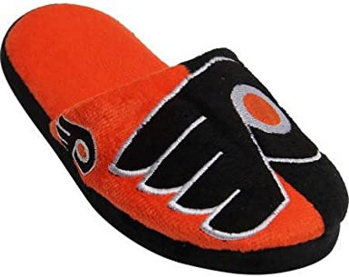 Forever Collectibles Philadelphia Flyers Split Color Slide Slippers - 12pc Case  CO