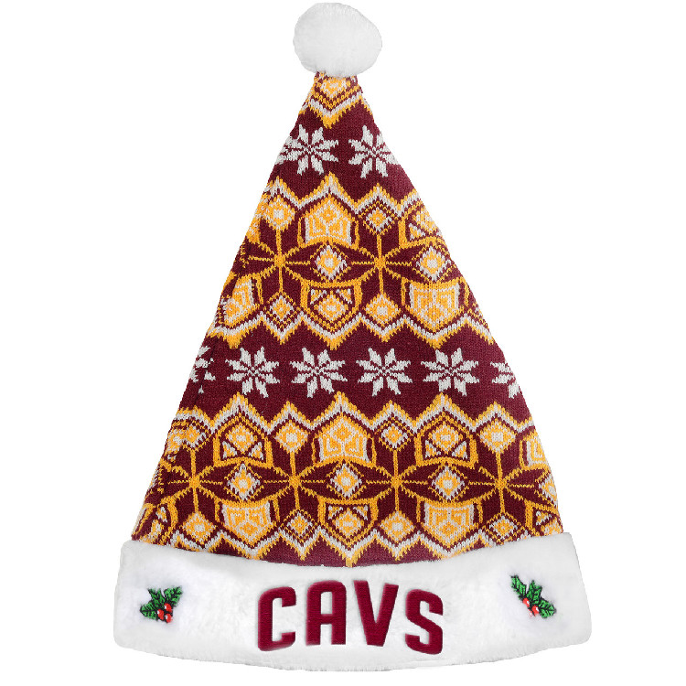 Cleveland Cavaliers Knit Santa Hat - 2015