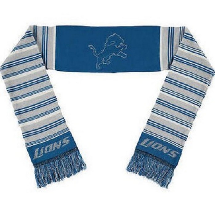 Detroit Lions Glitter Stripe Scarf