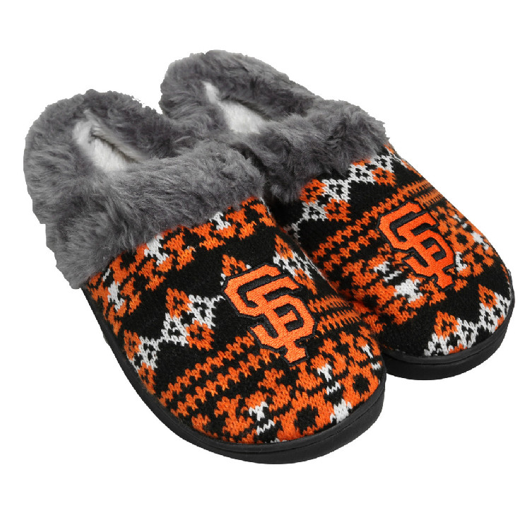 San Francisco Giants Slipper - Women Aztec Slide - (1 Pair) - S