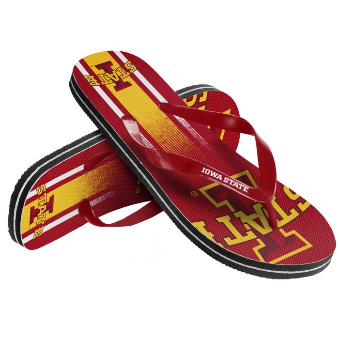 Forever Collectibles Iowa State Cyclones Unisex Gradient Big Logo Flip Flop (12 pc case) CO