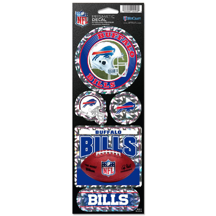 Buffalo Bills Decal 4x11 Die Cut Prismatic Style