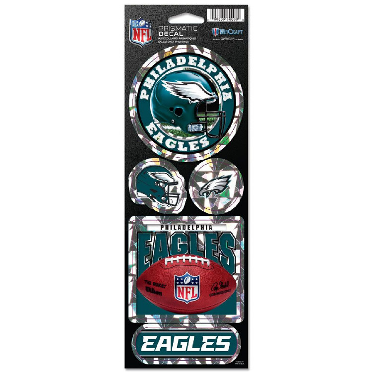 Philadelphia Eagles Stickers Prismatic