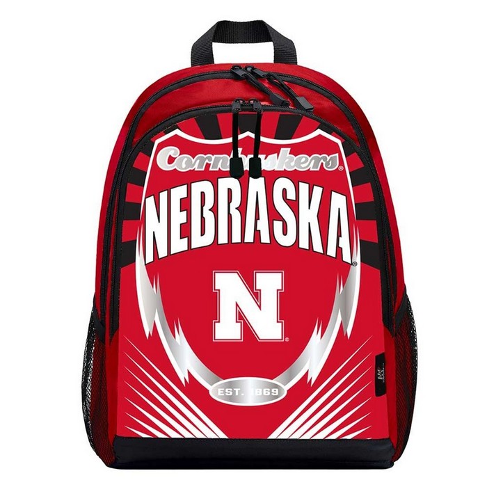 Nebraska Cornhuskers Backpack Lightning Style