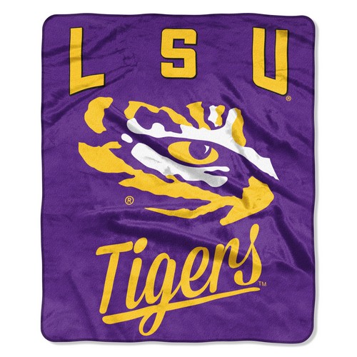 Northwest Company LSU Tigers Blanket 50x60 Raschel Alumni Design