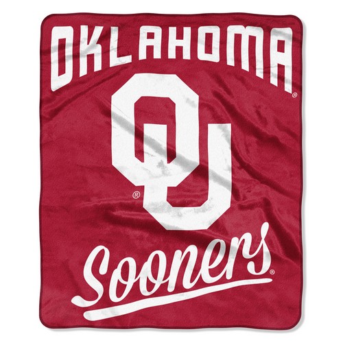 Oklahoma Sooners Blanket 50x60 Raschel Alumni Design