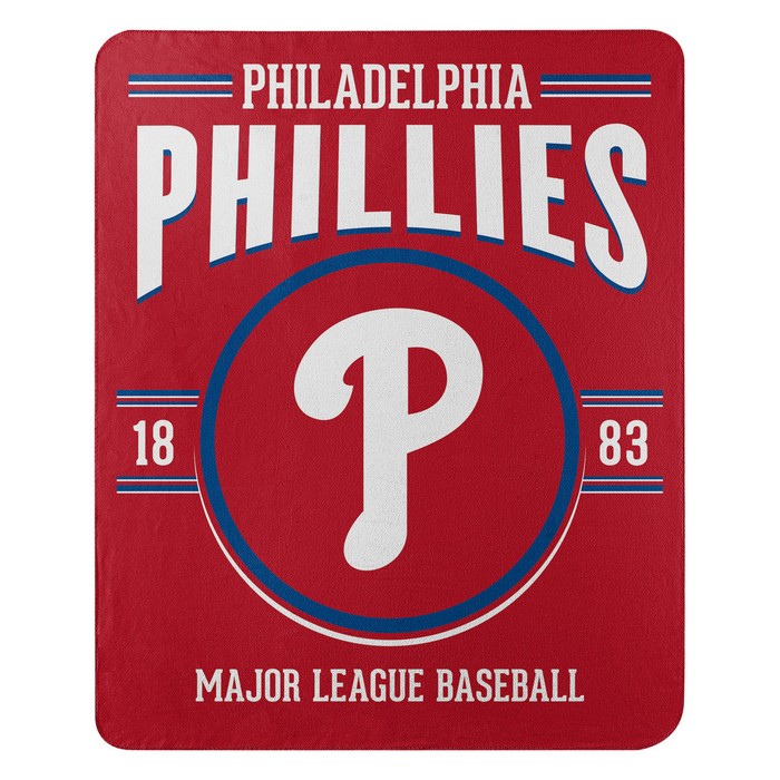 Philadelphia Phillies Blanket 50x60 Fleece Southpaw Design