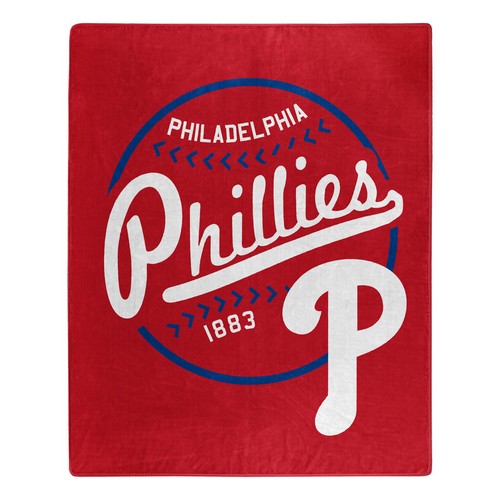 Northwest Company Philadelphia Phillies Blanket 50x60 Raschel Moonshot Design