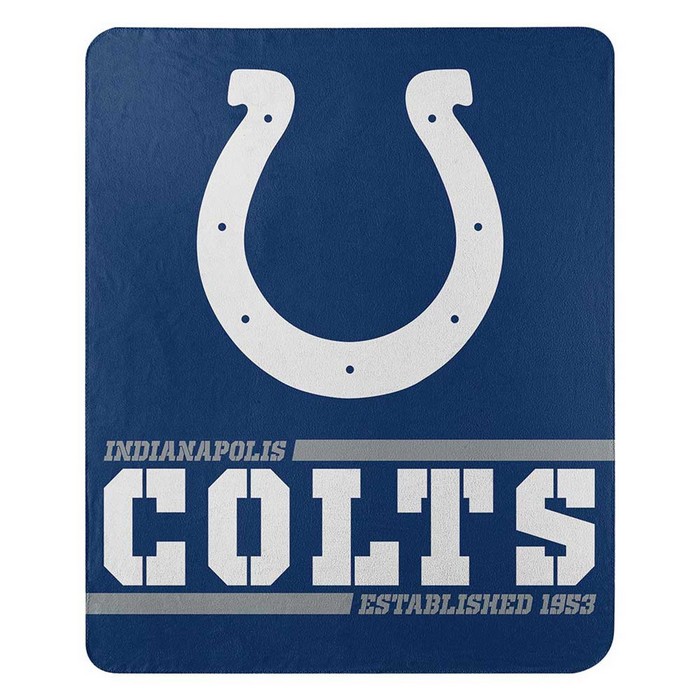 Indianapolis Colts Blanket 50x60 Fleece Split Wide Design