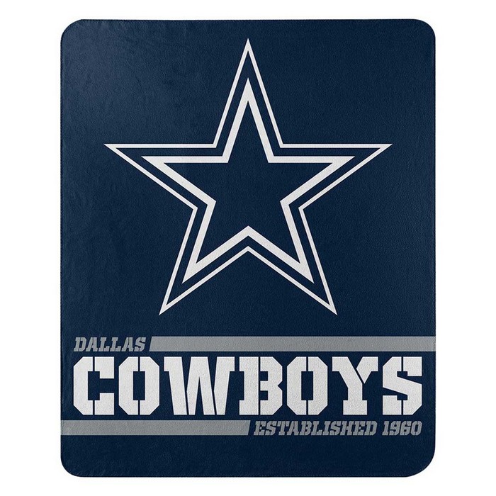 Dallas Cowboys Blanket 50x60 Fleece Split Wide Design