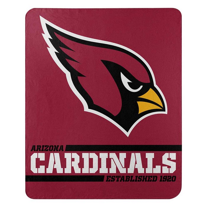 Arizona Cardinals Blanket 50x60 Fleece Split Wide Design