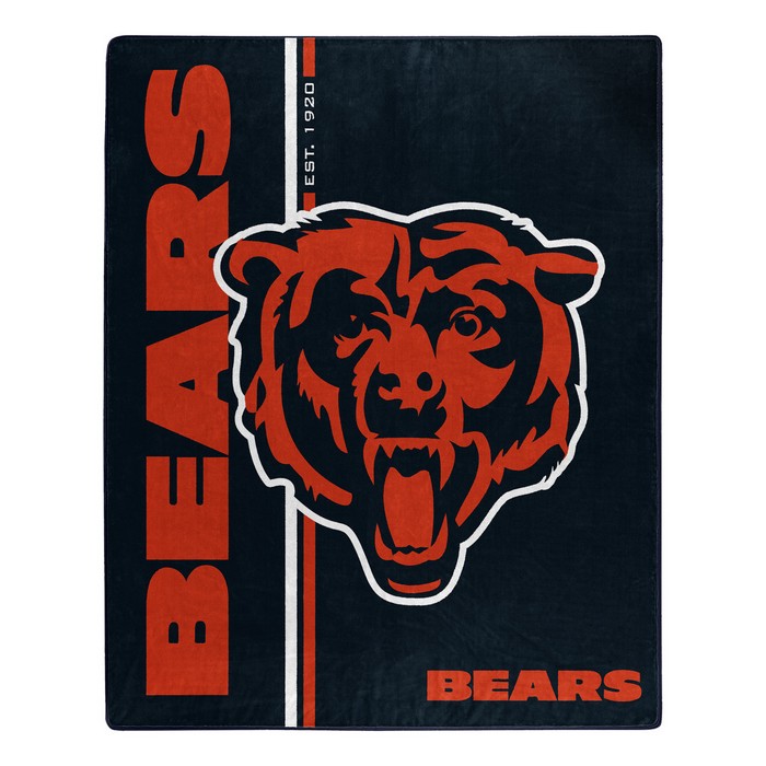 Chicago Bears Blanket 50x60 Raschel Restructure Design