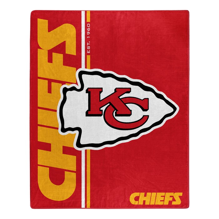 Kansas City Chiefs Blanket 50x60 Raschel Restructure Design