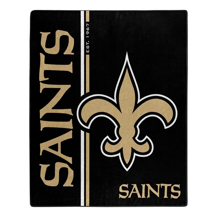 New Orleans Saints Blanket 50x60 Raschel Restructure Design