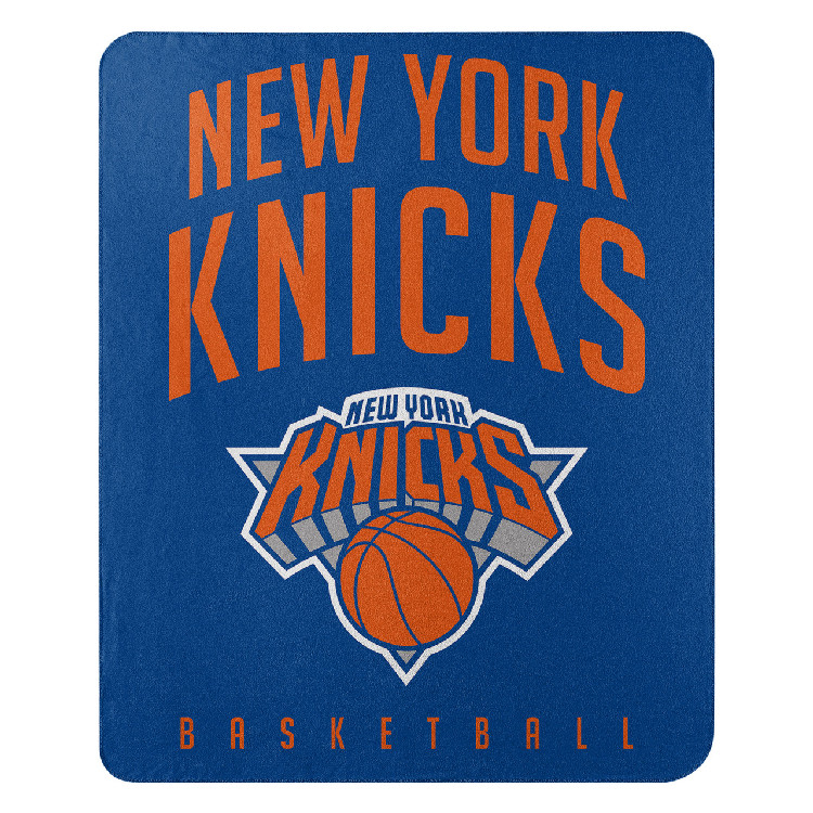 New York Knicks Blanket 50x60 Fleece Lay Up Design